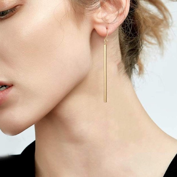 Necklace & Earrings Karma Pull Through w/Bar Set Style - Picture 4 of 4